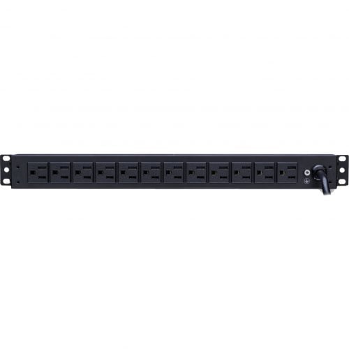 Cyber Power PDU15B12R 100125 VAC 15A Basic PDU12 Outlets, 15 ft, NEMA 5-15P, Horizontal, 1U, Lifetime Warranty PDU15B12R