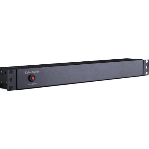 Cyber Power PDU15B12R 100125 VAC 15A Basic PDU12 Outlets, 15 ft, NEMA 5-15P, Horizontal, 1U, Lifetime Warranty PDU15B12R