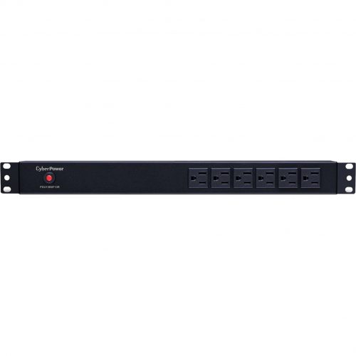 Cyber Power Basic PDU15B6F10R 16-Outlets PDU16 x NEMA 5-15R1U Rack-mountable, Zero U Vertical Rackmount PDU15B6F10R