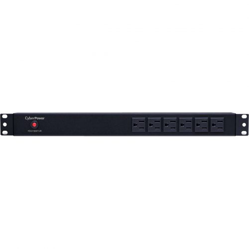 Cyber Power PDU15B6F12R 100125 VAC 15A Basic PDU18 Outlets, 15 ft, NEMA 5-15P, Horizontal, 1U, Lifetime Warranty PDU15B6F12R