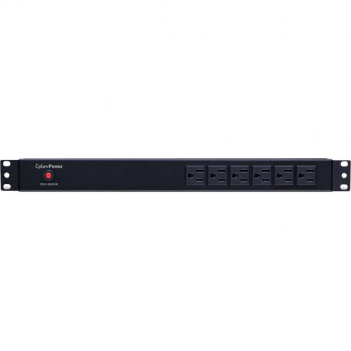 Cyber Power PDU15B6F8R 100125 VAC 15A Basic PDU14 Outlets, 15 ft, NEMA 5-15P, Horizontal, 1U, Lifetime Warranty PDU15B6F8R