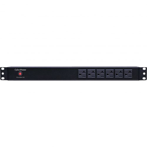Cyber Power Basic PDU20B6F10R 16-Outlets PDU16 x NEMA 5-20R1U Rack-mountable, Zero U Vertical Rackmount PDU20B6F10R