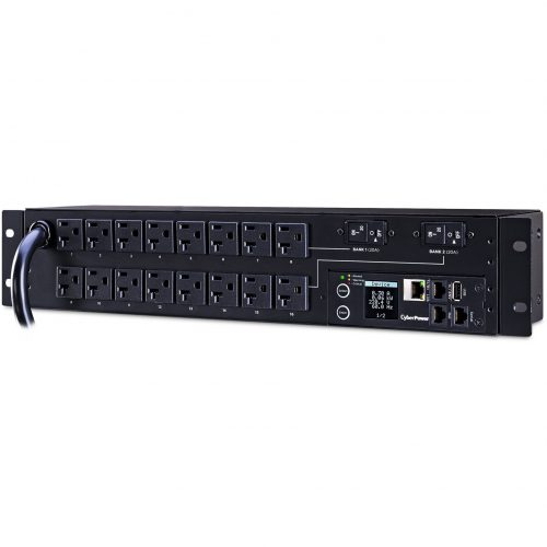 CyberPower PDU31003 Monitored PDU – 16 Outlets, 12ft NEMA L5-30P