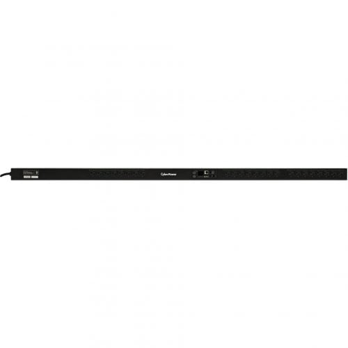 Cyber Power PDU81101 100120 VAC 20A Switched Metered-by-Outlet PDU24 Outlets, 24 ft, NEMA L5-20P (5-20P Adapter), Vertical, 0U, LCD,  W… PDU81101