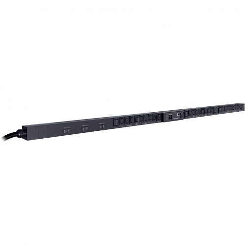 Cyber Power PDU83104 3 Phase 200240 VAC 30A Switched Metered-by-Outlet PDU30 Outlets, 10 ft, NEMA L21-30P, Vertical, 0U, LCD,  Warranty PDU83104