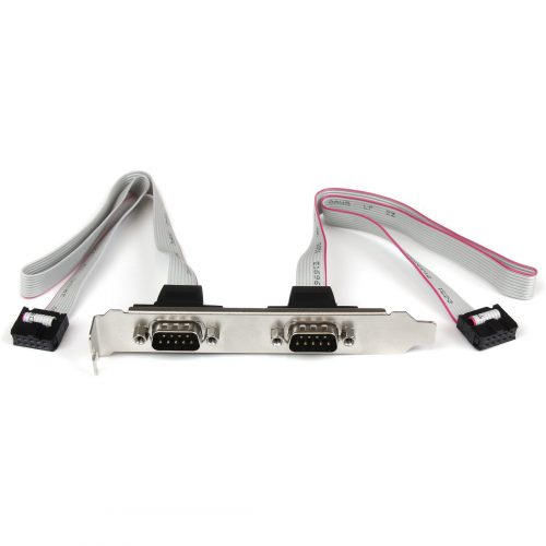 Startech .com 2 Port 16in DB9 Serial Port Bracket to 10 Pin HeaderAdd two extra serial ports to the back of your PC, from your motherboard… PLATE9M2P16