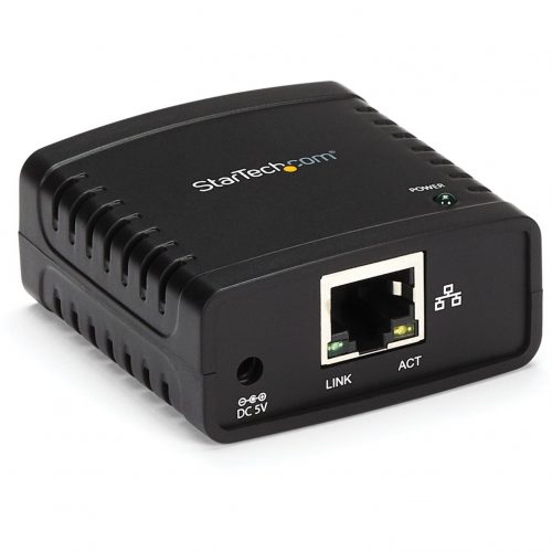Startech .com 10/100Mbps Ethernet to USB 2.0 Network LPR Print ServerUSB Print Server with 10Base-T/100Base-TX Auto-sensing1 x USB1 x N… PM1115U2
