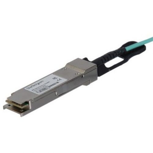 Startech .com MSA Uncoded 15m 40G QSFP+ to SFP AOC Cable40 GbE QSFP+ Active Optical Fiber40 Gbps QSFP Plus Cable 49.2’100% MSA Unco… QSFP40GAO15M
