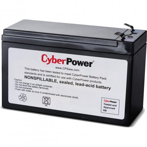 Cyber Power RB1270A UPS Replacement Battery Cartridge7Ah12V DCMaintenance-free Sealed Lead Acid RB1270A
