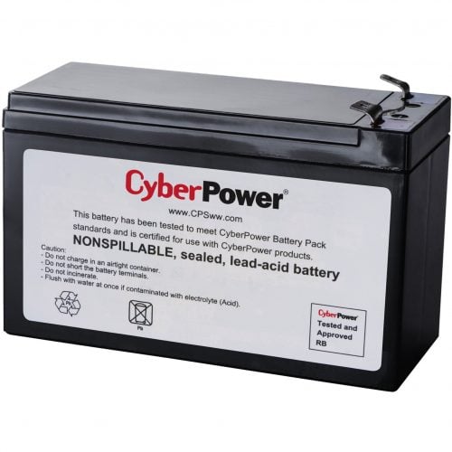 Cyber Power RB1270C Replacement Battery Cartridge1 X 12 V / 7 Ah Sealed Lead-Acid Battery, 18MO Warranty RB1270C