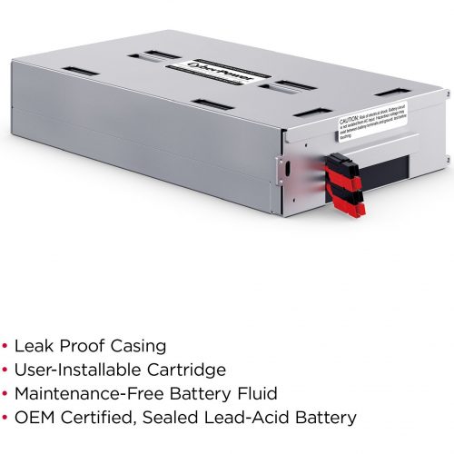 Cyber Power RB1270X4E Replacement Battery Cartridge4 X 12 V / 7 Ah Sealed Lead-Acid Battery, 18MO Warranty RB1270X4E