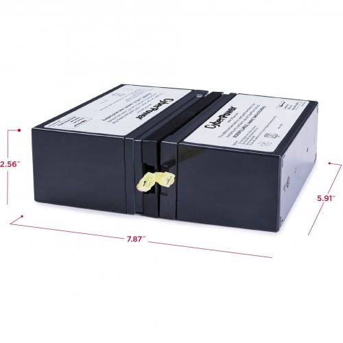 Cyber Power RB1280X2A Replacement Battery Cartridge2 X 12 V / 8 Ah Sealed Lead-Acid Battery, 18MO Warranty RB1280X2A