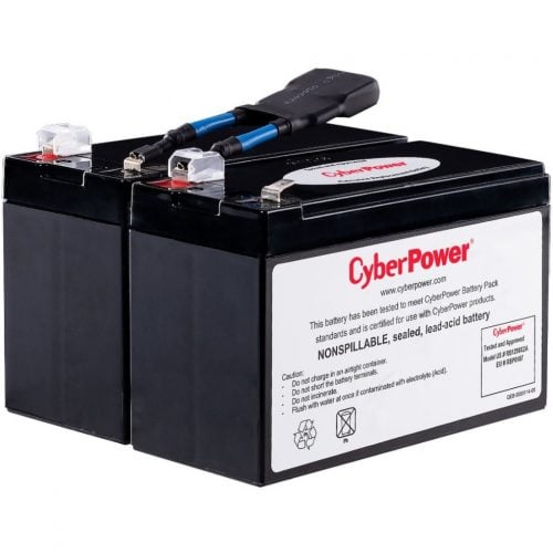 Cyber Power RB1290X2A Replacement Battery Cartridge2 X 12 V / 9 Ah Sealed Lead-Acid Battery, 18MO Warranty RB1290X2A