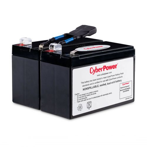 Cyber Power RB1290X2A Replacement Battery Cartridge2 X 12 V / 9 Ah Sealed Lead-Acid Battery, 18MO Warranty RB1290X2A
