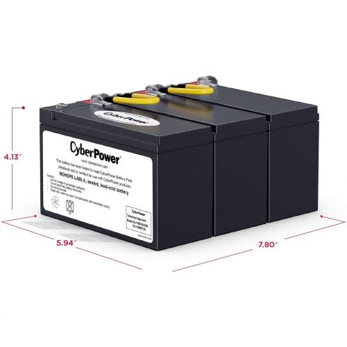 Cyber Power RB1290X3B Replacement Battery Cartridge3 X 12 V / 9 Ah Sealed Lead-Acid Battery, 18MO Warranty RB1290X3B