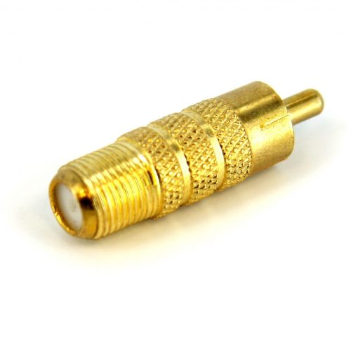 Startech .com RCA to F Type Coaxial Adapter M/F1 x F Connector Female Audio/Video1 x RCA Male Audio/VideoGold-plated ConnectorsGold RCACOAXMF