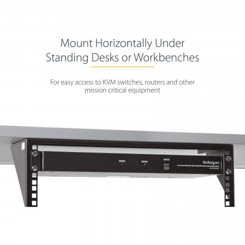 Startech .com 3U 19in Steel Vertical Wall Mount Equipment Rack BracketMount server, network or telecommunications devices vertically with t… RK319WALLV