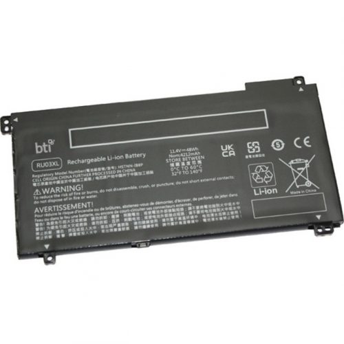 Battery Technology BTI For Notebook Rechargeable4212 mAh48 Wh11.40 V RU03XL-BTI
