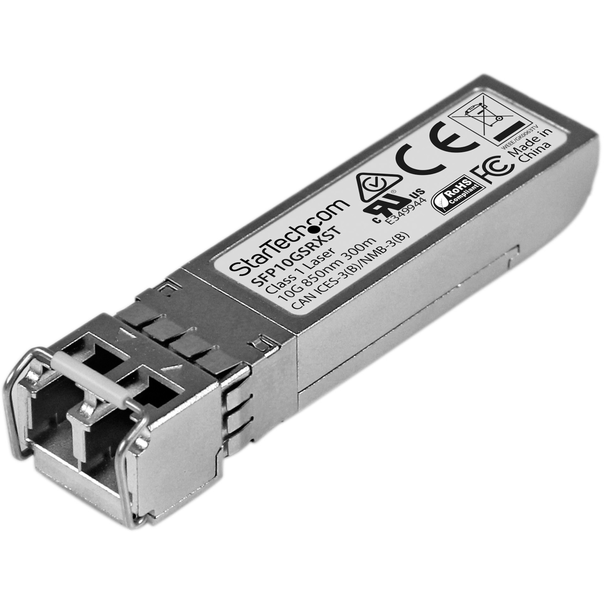 Startech .com Cisco SFP-10G-SR-X Comp. SFP+ Module10GBASE-SR10GE Gigabit Ethernet SFP+ 10GbE Multimode Fiber MMF Optic TransceiverCi… SFP10GSRXST