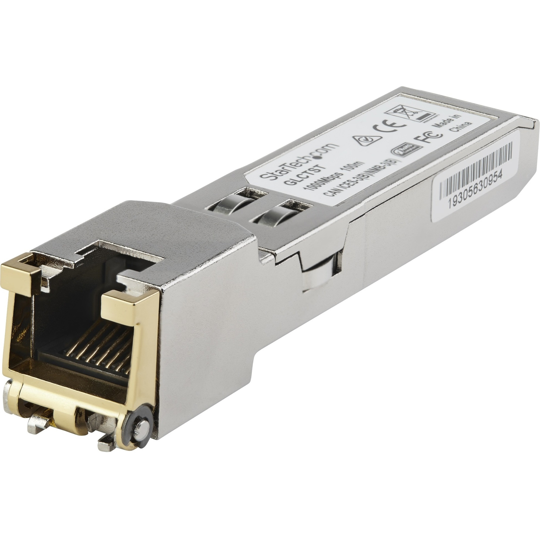 Startech .com Juniper SFP-1GE-T Compatible SFP Module1000BASE-T1GE Gigabit Ethernet SFP to RJ45 Cat6/Cat5e Transceiver100mJuniper S… SFP1GETST
