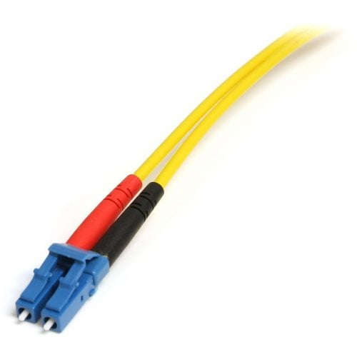 Startech .com 1m Fiber Optic CableSingle-Mode Duplex 9/125LSZHLC/SCOS1LC to SC Fiber Patch CableConnect fiber network device… SMFIBLCSC1