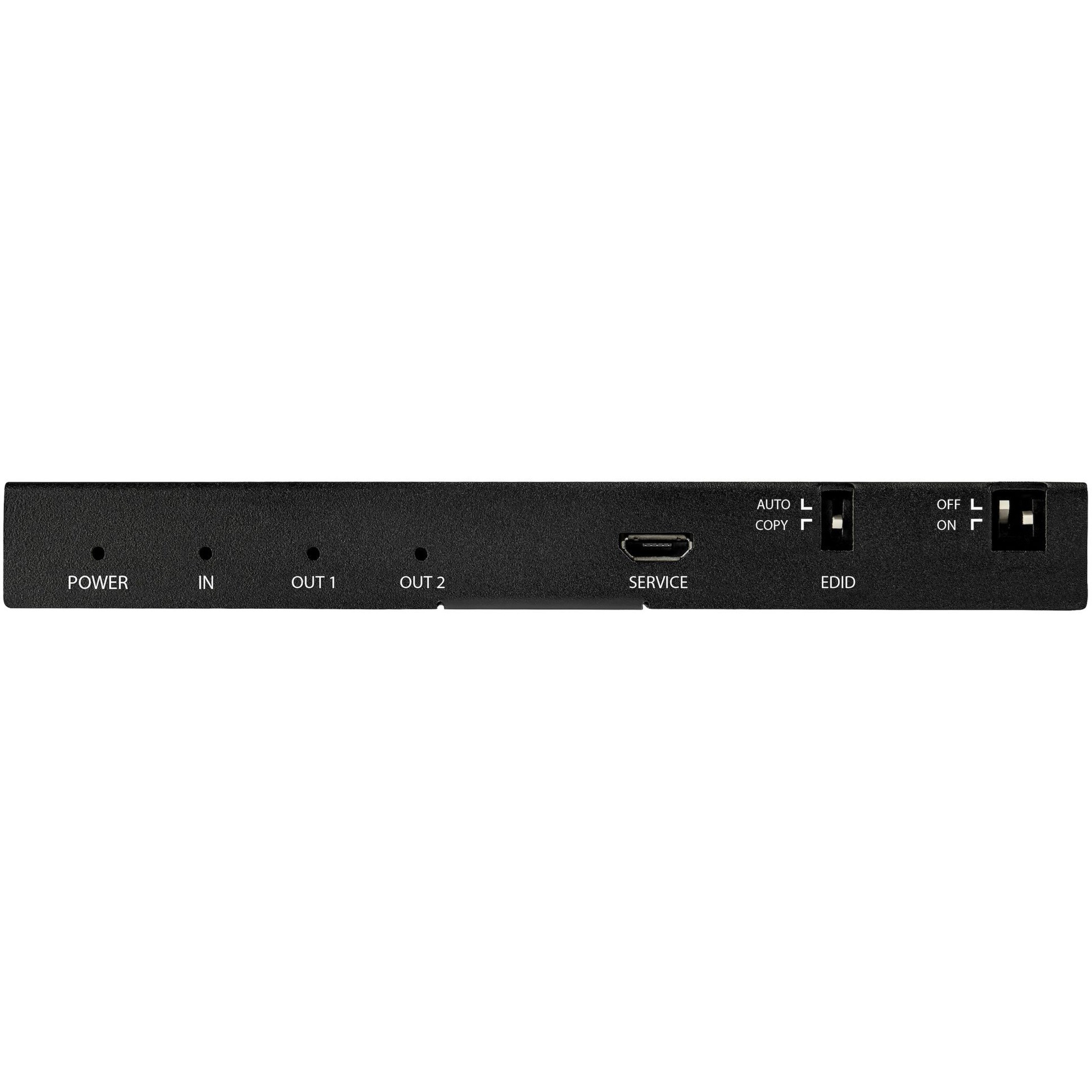 StarTech.com HDMI Splitter - 2-Port - 4K 60Hz - HDMI Splitter 1 In 2 Out -  2 Way HDMI Splitter - HDMI Port Splitter