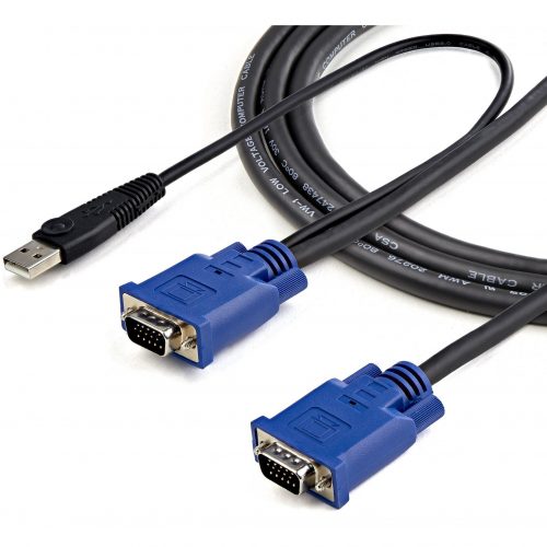 Startech .com .com 2-in-1Video / USB cable4 pin USB Type A, HD-15 (M)HD-15 (M)3.05 m10ft KVM CableUSB KVM CableKV… SVECONUS10