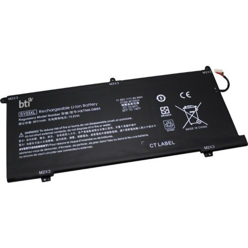 Battery Technology BTI Compatible OEM SY03XL L29959-005 SY03060XL Compatible Model 15-DE0010NR 15-DE0015NR 15-DE0021CL 15-DE0035CL 15-DE0042NR 15-DE00… SY03XL-BTI
