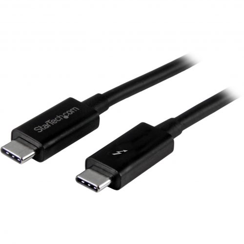 Startech .com Thunderbolt 3 Cable3 ft / 1m4K 60Hz20GbpsUSB C to USB C CableThunderbolt 3 USB Type C Charger CableProvide twic… TBLT3MM1M