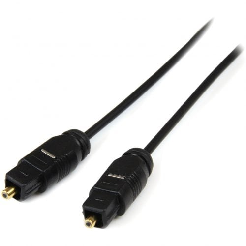 Startech .com .com Digital SPDIF audio cable (optical)TOSLINK (M)TOSLINK (M)fiber optic10 ftToslinkToslink10ft THINTOS10