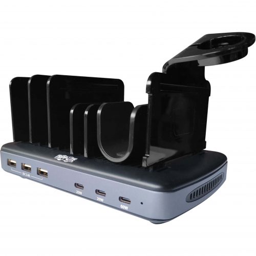 Tripp Lite 6-Port USB Charging Station60W USB-C, 2x 20W USB-C, 3x USB-A, PD Charging, Device and Apple Watch Storage120 W120 V… U280-006-C3A-ST