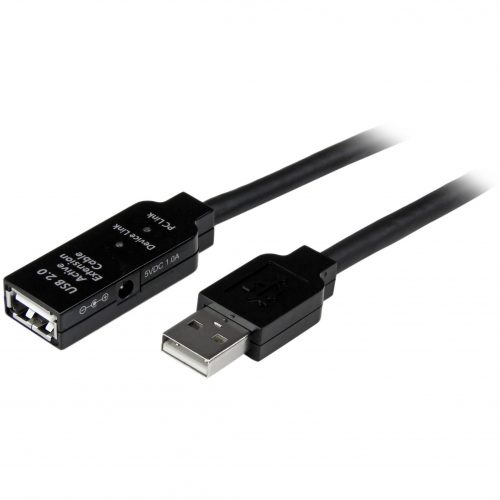 Startech .com 10m USB 2.0 Active Extension CableM/FExtend the distance between a computer and a USB 2.0 device by 10 metersUSB 2.0… USB2AAEXT10M