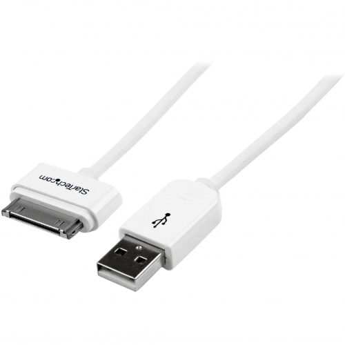 Startech .com 1m (3 ft) Apple® 30-pin Dock Connector to USB Cable for iPhone / iPod / iPad with Stepped ConnectorCharge or sync your App… USB2ADC1M