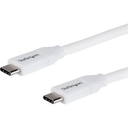 Startech .com 2m 6 ft USB C to USB C Cable w/ 5A PDM/MWhiteUSB 2.0USB-IF CertifiedUSB Type C CableUSB C Charging CableUSB… USB2C5C2MW
