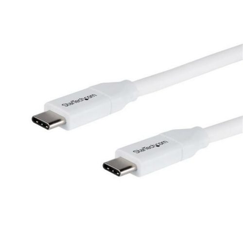 Startech .com 2m 6 ft USB C to USB C Cable w/ 5A PDM/MWhiteUSB 2.0USB-IF CertifiedUSB Type C CableUSB C Charging CableUSB… USB2C5C2MW
