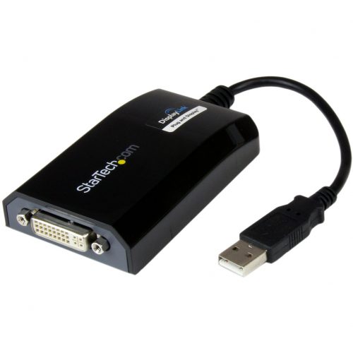 Startech .com USB to DVI AdapterExternal USB Video Graphics Card for PC and MAC- 1920x1200Connect a DVI display for an extended desktop… USB2DVIPRO2