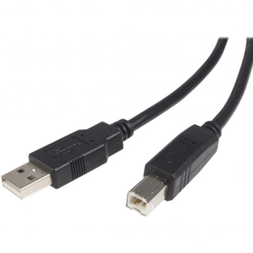 Startech .com 1 ft USB 2.0 A to B CableM/MType A Male USBType B Male USB1ftBlack USB2HAB1