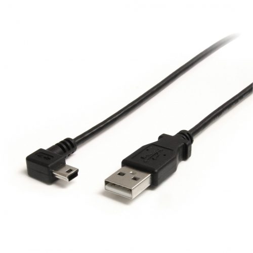 Startech .com 3 ft Mini USB CableA to Right Angle Mini BConnect your Mini USB devices, with the cable out of the way3ft Mini USB Cab… USB2HABM3RA