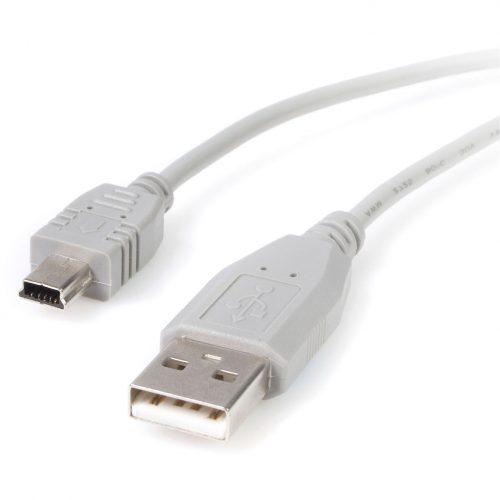 Startech .com .com Mini USB 2.0 cable4 pin USB Type A (M)5 pin mini-USB Type B (M)( USB / Hi-Speed USB )3 ftType A Male… USB2HABM3