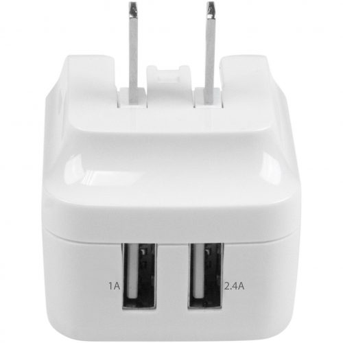 Startech .com Travel USB Wall Charger2 PortWhiteUniversal Travel AdapterInternational Power AdapterUSB ChargerCharge a tablet… USB2PACWH