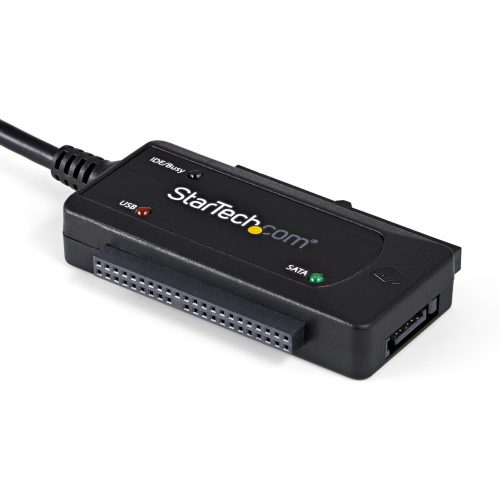 Startech .com USB 2.0 to SATA/IDE Combo Adapter for 2.5/3.5″ SSD/HDDQuickly and easily connect SATA and/or IDE hard drives through USB 2.0… USB2SATAIDE