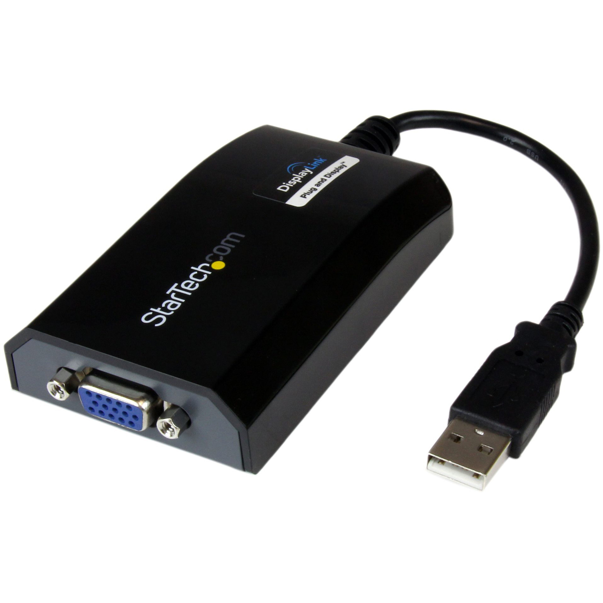 Startech .com USB to VGA AdapterExternal USB Video Graphics Card for PC and MAC- 1920x1200Connect a VGA display for an extended desktop… USB2VGAPRO2