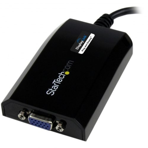 Startech .com USB 3.0 to VGA External Video Card Multi Monitor Adapter for Mac® and PC1920x1200 / 1080pConnect a VGA monitor or pro… USB32VGAPRO