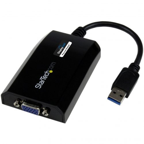 Startech .com USB 3.0 to VGA External Video Card Multi Monitor Adapter for Mac® and PC1920x1200 / 1080pConnect a VGA monitor or pro… USB32VGAPRO