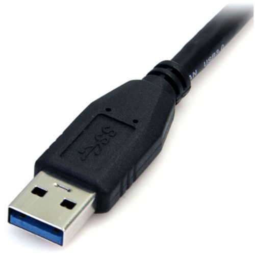 Startech .com 0.5m (1.5ft) Black SuperSpeed USB 3.0 Cable A to Micro BM/MConnect a USB 3.0 Micro USB external hard drive to your compu… USB3AUB50CMB