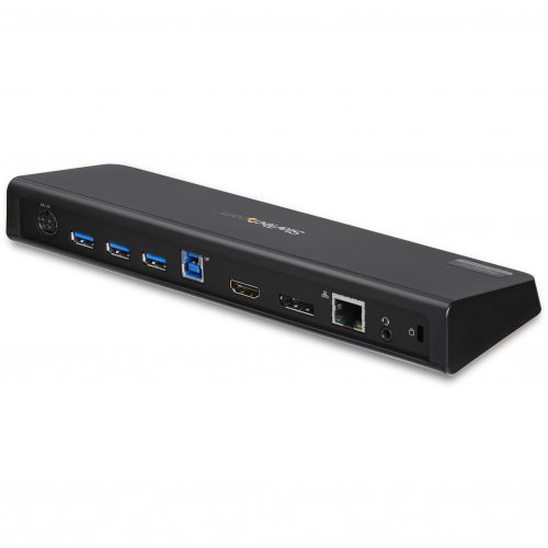 Startech .com USB 3.0 Docking StationWindows / macOS CompatibleSupports Dual Displays, HDMI / DisplayPort or 4K Ultra HD on a Single M… USB3DOCKHDPC