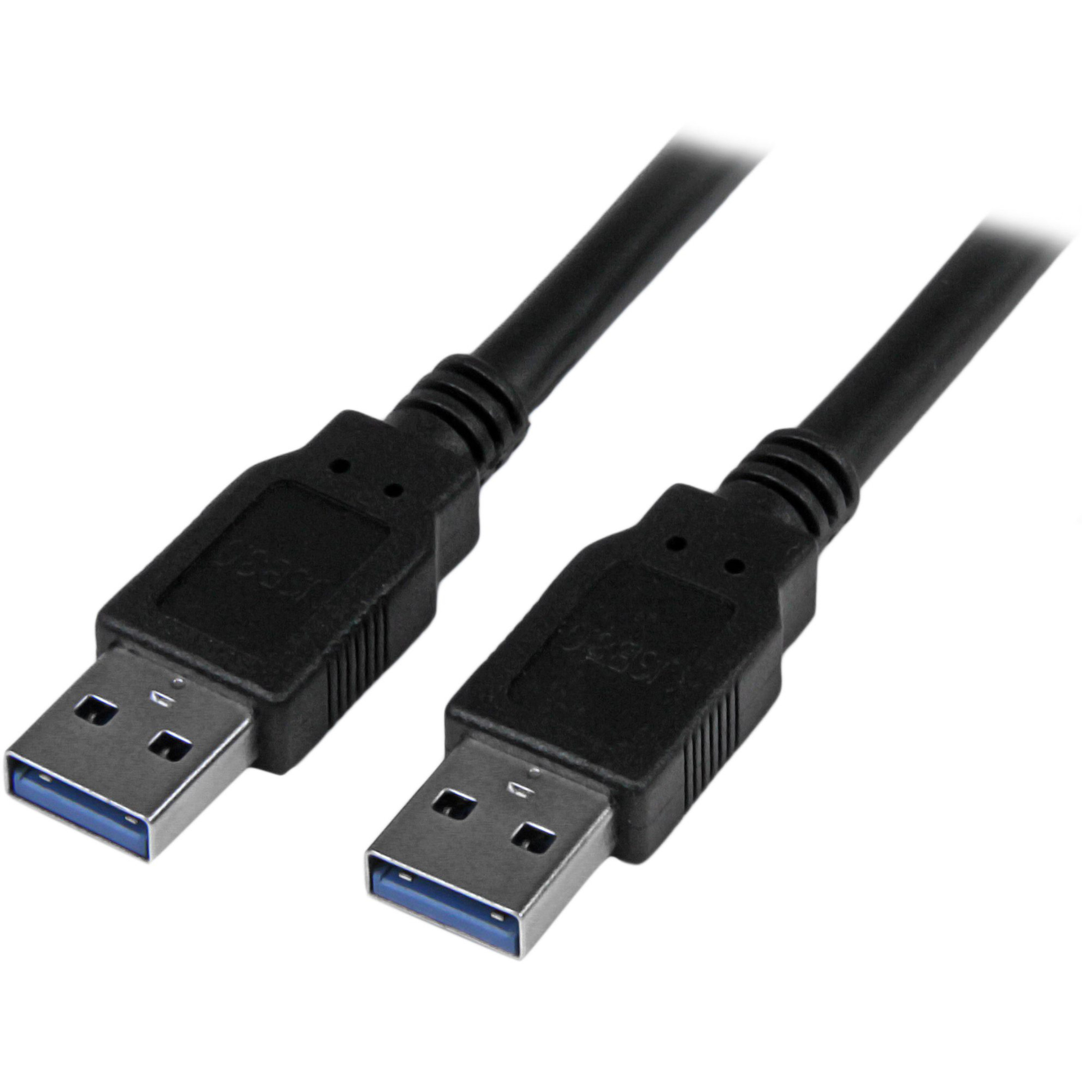 Startech .com 3m 10 ft USB 3.0 CableA to AM/MLong USB 3.0 CableUSB 3.1 Gen 1 (5 Gbps)Connect USB 3.0 USB-A devices to a USB hu… USB3SAA3MBK