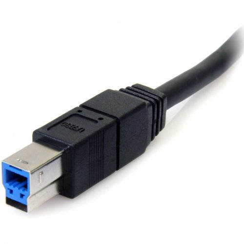 Startech .com 10 ft Black SuperSpeed USB 3.0 Cable A to BM/MType A Male USBType B Male USB10ftBlack USB3SAB10BK