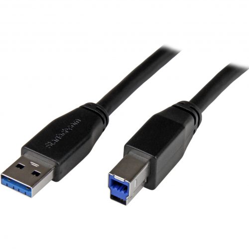 Startech .com 10m 30 ft Active USB 3.0 USB-A to USB-B CableM/MUSB A to B CableUSB 3.1 Gen 1 (5 Gbps)Connect USB 3.0 devices up to… USB3SAB10M