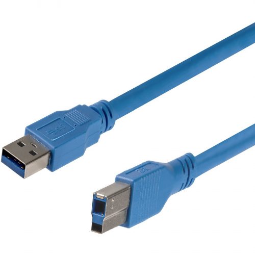 Startech .com 6 ft SuperSpeed USB 3.0 Cable A to B M/MType A Male USBType B Male USB6ftBlue USB3SAB6